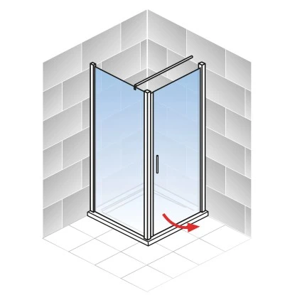Schulte ExpressPlus Drehtür Inkl. Seitenwand AlexaStyle2.0 80 X 80 X 192 Cm 7 Schulte ExpressPlus Drehtür Inkl. Seitenwand AlexaStyle2.0 80 X 80 X 192 Cm - Image 5
