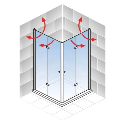 Schulte ExpressPlus Drehfalttür Eckeinstieg Garant Mit Duschwanne 90x90 Cm 8 Schulte ExpressPlus Drehfalttür Eckeinstieg Garant Mit Duschwanne 90x90 Cm - Image 6
