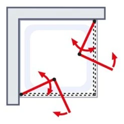 Schulte ExpressPlus Drehfalttür Eckeinstieg Garant Mit Duschwanne 90x90 Cm 13 Schulte ExpressPlus Drehfalttür Eckeinstieg Garant Mit Duschwanne 90x90 Cm -Badkomfort Verkauf 060991064487 2053 064487 6