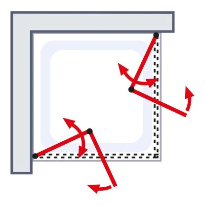 Schulte ExpressPlus Drehfalttür Eckeinstieg Garant Mit Duschwanne 90x90 Cm 7 Schulte ExpressPlus Drehfalttür Eckeinstieg Garant Mit Duschwanne 90x90 Cm - Image 5
