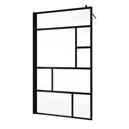 Schulte Alexa Style 2.0 Duschwand Walk In BlackStyle Atelier 1 Dekor 100 X 200cm 4 Schulte Alexa Style 2.0 Duschwand Walk In BlackStyle Atelier 1 Dekor 100 X 200cm - Image 2