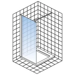 Schulte Alexa Style 2.0 Duschwand Walk In BlackStyle Atelier 1 Dekor 100 X 200cm 8 Schulte Alexa Style 2.0 Duschwand Walk In BlackStyle Atelier 1 Dekor 100 X 200cm -Badkomfort Verkauf 060991064753 2053 064753 5