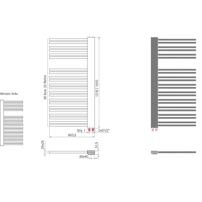 Schulte ExpressPlus Design-Heizkörper Bologna 690 W Alpinweiß Version Rechts 6 Schulte ExpressPlus Design-Heizkörper Bologna 690 W Alpinweiß Version Rechts - Image 4