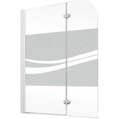 Schulte Badewannenaufsatz 2-teilig 112 Cm X 140 Cm Dekor Liane Weiß 5 Schulte Badewannenaufsatz 2-teilig 112 Cm X 140 Cm Dekor Liane Weiß - Image 3