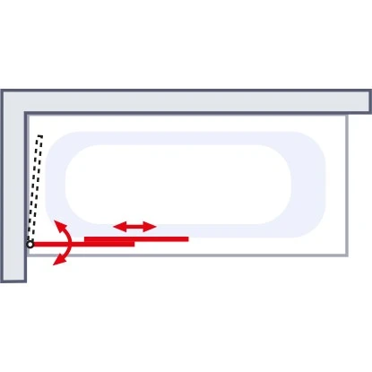 Schulte Wannenaufsatz Ausziehbar M. Handtuchhalter Echtglas 140 Cm X 70 - 118 Cm 5 Schulte Wannenaufsatz Ausziehbar M. Handtuchhalter Echtglas 140 Cm X 70 - 118 Cm - Image 3