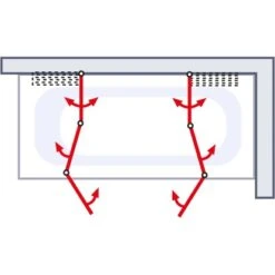 Schulte Badewannenaufsatz Kunstglas Alu Natur 2 X 104 Cm X 140 Cm -Badkomfort Verkauf 32020 2053 4060991006173 6