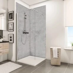 Schulte DecoDesign Duschrückwand Dekor Stein Grau Hell 255 X 100 Cm -Badkomfort Verkauf 32020 2053 4060991008719 7
