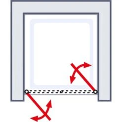 Schulte Pendeltür Sunny In Nische 180 X 80 Cm Alu Natur -Badkomfort Verkauf 32020 2053 4060991013126 6