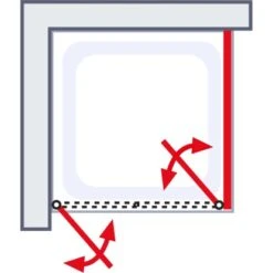 Schulte Set Pendeltür Und Seitenwand Sunny 80 Cm X 80 Cm X 180 Cm 7 Schulte Set Pendeltür Und Seitenwand Sunny 80 Cm X 80 Cm X 180 Cm -Badkomfort Verkauf 32020 2053 4060991013355 6