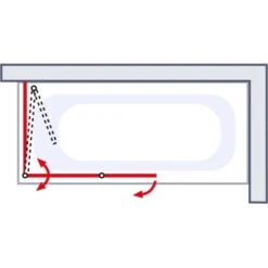 Schulte Badewannenaufsatz 2-teilig Mit Seitenwand 114,5 Cm X 140 Cm -Badkomfort Verkauf 32020 2053 4060991021312 6