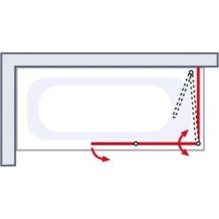 Schulte Badewannenaufsatz 2-teilig Mit Seitenwand 114,5 Cm X 140 Cm Echtglas -Badkomfort Verkauf 32020 2053 4060991021541 6
