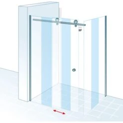 Schulte Master Class Gleittür Mit Seitenwand 120 Cm X 90 Cm Echtglas -Badkomfort Verkauf 32020 2053 4060991028960 5