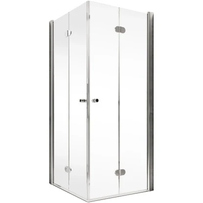 Schulte Eckeinstieg Mit Drehfalttür Garant Echtglas Chrom-Optik 90 Cm X 90 Cm 4 Schulte Eckeinstieg Mit Drehfalttür Garant Echtglas Chrom-Optik 90 Cm X 90 Cm - Image 2