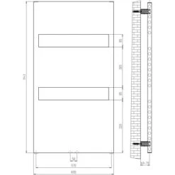 Schulte ExpressPlus Design-Heizkörper Turin Anschl. Unten HxB 114,3x60,5cm 449W -Badkomfort Verkauf 32020 2053 4060991036422 6