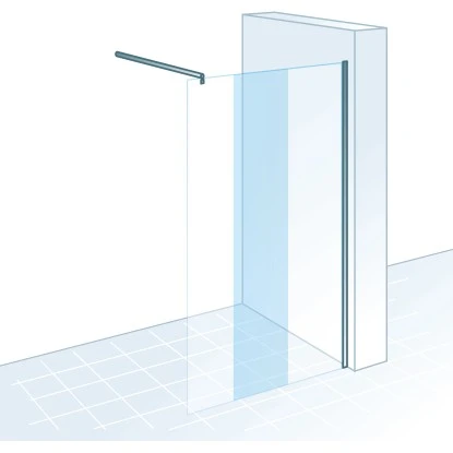 Schulte ExpressPlus Walk In MasterClass Chromoptik Hell 90x200cm 4 Schulte ExpressPlus Walk In MasterClass Chromoptik Hell 90x200cm - Image 2