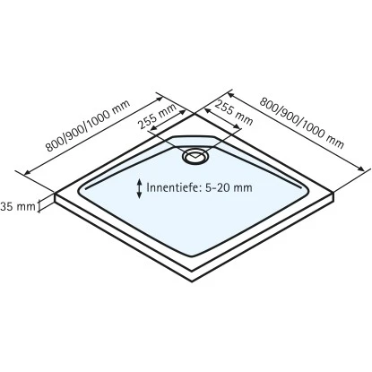 Schulte ExpressPlus Duschwanne Quadrat Extraflach Alpinweiß 90 X 90 Cm 6 Schulte ExpressPlus Duschwanne Quadrat Extraflach Alpinweiß 90 X 90 Cm - Image 4