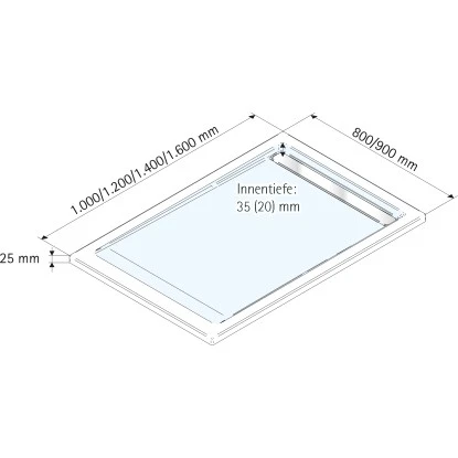 Schulte ExpressPlus Duschwanne Mit Rinne Extraflach 90x120cm 6 Schulte ExpressPlus Duschwanne Mit Rinne Extraflach 90x120cm - Image 4