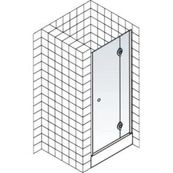 Schulte ExpressPlus Drehtür In Nische MasterClass Rechts Chromoptik 90x200cm -Badkomfort Verkauf 32020 2053 4060991038280 5