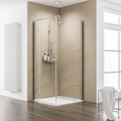 Schulte ExpressPlus Drehtür MasterClasslinks Chromoptik 90x200cm