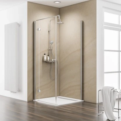 Schulte ExpressPlus Drehtür MasterClasslinks Chromoptik 90x200cm 3 Schulte ExpressPlus Drehtür MasterClasslinks Chromoptik 90x200cm