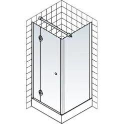 Schulte ExpressPlus Drehtür MasterClasslinks Chromoptik 90x200cm 10 Schulte ExpressPlus Drehtür MasterClasslinks Chromoptik 90x200cm -Badkomfort Verkauf 32020 2053 4060991038310 5