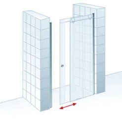 Schulte ExpressPlus Gleittür In Nische MasterClass Rechts Chromoptik 120x200cm -Badkomfort Verkauf 32020 2053 4060991038433 5
