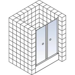 Schulte ExpressPlus Pendeltür In Nische Garant Alunatur 90x200cm -Badkomfort Verkauf 32020 2053 4060991038600 5