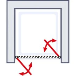 Schulte ExpressPlus Pendeltür In Nische Garant Alunatur 90x200cm -Badkomfort Verkauf 32020 2053 4060991038600 6