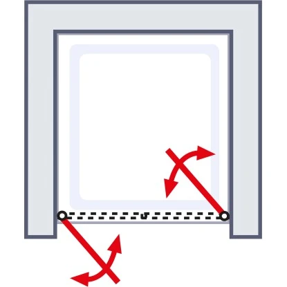 Schulte ExpressPlus Pendeltür Garant Alu-Natur Klar Hell 100x200cm 7 Schulte ExpressPlus Pendeltür Garant Alu-Natur Klar Hell 100x200cm - Image 5