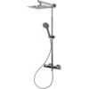 Schulte ExpressPlus Duschsystem Rain Classic Plus Mit Thermostat Verchromt Eckig -Badkomfort Verkauf 32020 2053 4060991038914 2