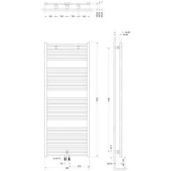 Schulte Design-Heizkörper Turbo III Mit Mittenanschluss 886 W Alpinweiß -Badkomfort Verkauf 32020 2053 4060991041303 6
