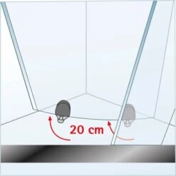Schulte ExpressPlus Set Eckeinstieg Kristall/Trend Mit Duschwanne 185x80cm 17 Schulte ExpressPlus Set Eckeinstieg Kristall/Trend Mit Duschwanne 185x80cm -Badkomfort Verkauf 3 Abklappbar KristallTrend