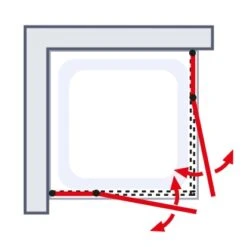 Schulte Eckeinstieg Youngline Chromoptik Depoli Light 192 Cm X 90 Cm X 90 Cm -Badkomfort Verkauf 4037563122548 6