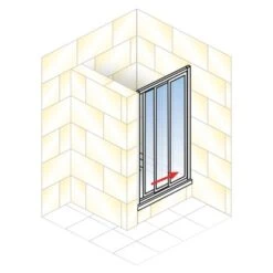 Schulte Sunny Gleittür In Nische 80 X 175 Cm Weiß 8 Schulte Sunny Gleittür In Nische 80 X 175 Cm Weiß -Badkomfort Verkauf 4060991002069 5