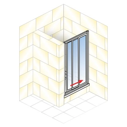 Schulte Sunny Gleittür In Nische 80 X 175 Cm Weiß 5 Schulte Sunny Gleittür In Nische 80 X 175 Cm Weiß - Image 3