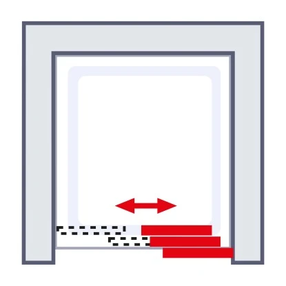 Schulte Sunny Gleittür In Nische 80 X 175 Cm Weiß 6 Schulte Sunny Gleittür In Nische 80 X 175 Cm Weiß - Image 4