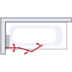 Schulte Komfort Badewannenfaltwand 3-tlg. 151,8 X 140 Cm Alu Natur -Badkomfort Verkauf 4060991004612 2053 6