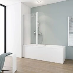 Schulte Badewannenaufsatz Einfaltbar Alpinweiß 140 X 115 Cm