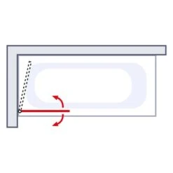 Schulte Komfort Badewannenfaltwand 1-tlg. Mit Handtuchhalter 70 X 140 Cm Weiß -Badkomfort Verkauf 4060991006098 6