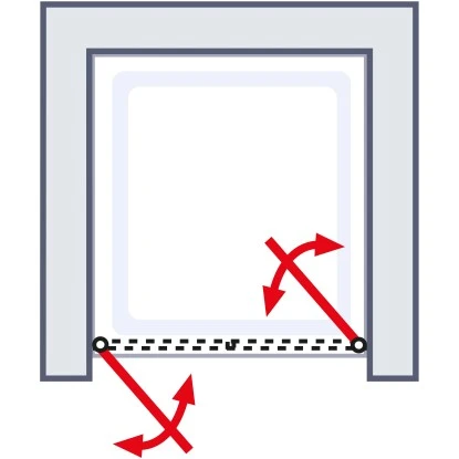 Schulte Falttür Für Nischen Kristall/Trend Alu-Natur BxH 90 X 185 Cm 5 Schulte Falttür Für Nischen Kristall/Trend Alu-Natur BxH 90 X 185 Cm - Image 3