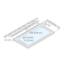 Schulte Duschwanne Rechteck Extra-flach Alpinweiß Inkl.Füße & Ablauf 80 X 180 Cm -Badkomfort Verkauf 4060991011689 2053 3