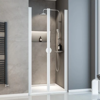 Schulte Sunny Pendeltür In Nische, BxH: 75 X 180 Cm Weiß 3 Schulte Sunny Pendeltür In Nische, BxH: 75 X 180 Cm Weiß