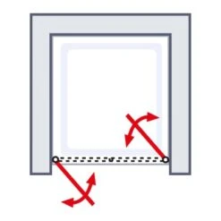 Schulte Sunny Pendeltür In Nische, BxH: 75 X 180 Cm Weiß 10 Schulte Sunny Pendeltür In Nische, BxH: 75 X 180 Cm Weiß -Badkomfort Verkauf 4060991013119 6