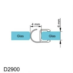 Schulte Dichtprofil Vertikal Für Serie MasterClass Und Garant 5 Schulte Dichtprofil Vertikal Für Serie MasterClass Und Garant -Badkomfort Verkauf 4060991014864 2053 6