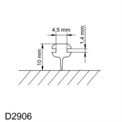 Schulte Kunststoff-Dichtprofil Waagerecht Für Badewannenfaltwände Komfort -Badkomfort Verkauf 4060991014956 2053 6