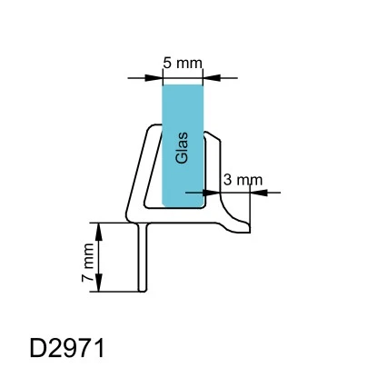 Schulte Wasserabweisprofil Gebogen 5 Mm Glas Für Rundduschen 4 Schulte Wasserabweisprofil Gebogen 5 Mm Glas Für Rundduschen - Image 2