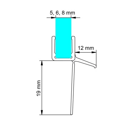 Schulte Wasserabweisprofil Für 5/6/8mm Duschkabinen Mit Extra Langer Dichtleiste 4 Schulte Wasserabweisprofil Für 5/6/8mm Duschkabinen Mit Extra Langer Dichtleiste - Image 2