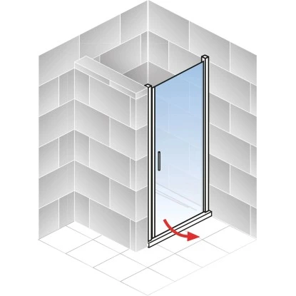 Schulte Drehtür In Nische Alexa Style 2.0 Dekor Liane 80 Cm X 192 Cm 8 Schulte Drehtür In Nische Alexa Style 2.0 Dekor Liane 80 Cm X 192 Cm - Image 6