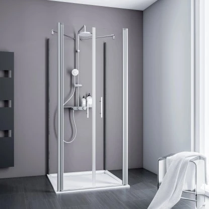 Schulte Pendeltür Als U-Kabine Alexa Style 2.0 Alu-Natur 192 Cm X 90 Cm 3 Schulte Pendeltür Als U-Kabine Alexa Style 2.0 Alu-Natur 192 Cm X 90 Cm