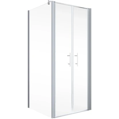 Schulte Pendeltür Alexa Style 2.0 Alu-Natur Glas Klar Hell 90x90x92 Cm 4 Schulte Pendeltür Alexa Style 2.0 Alu-Natur Glas Klar Hell 90x90x92 Cm - Image 2